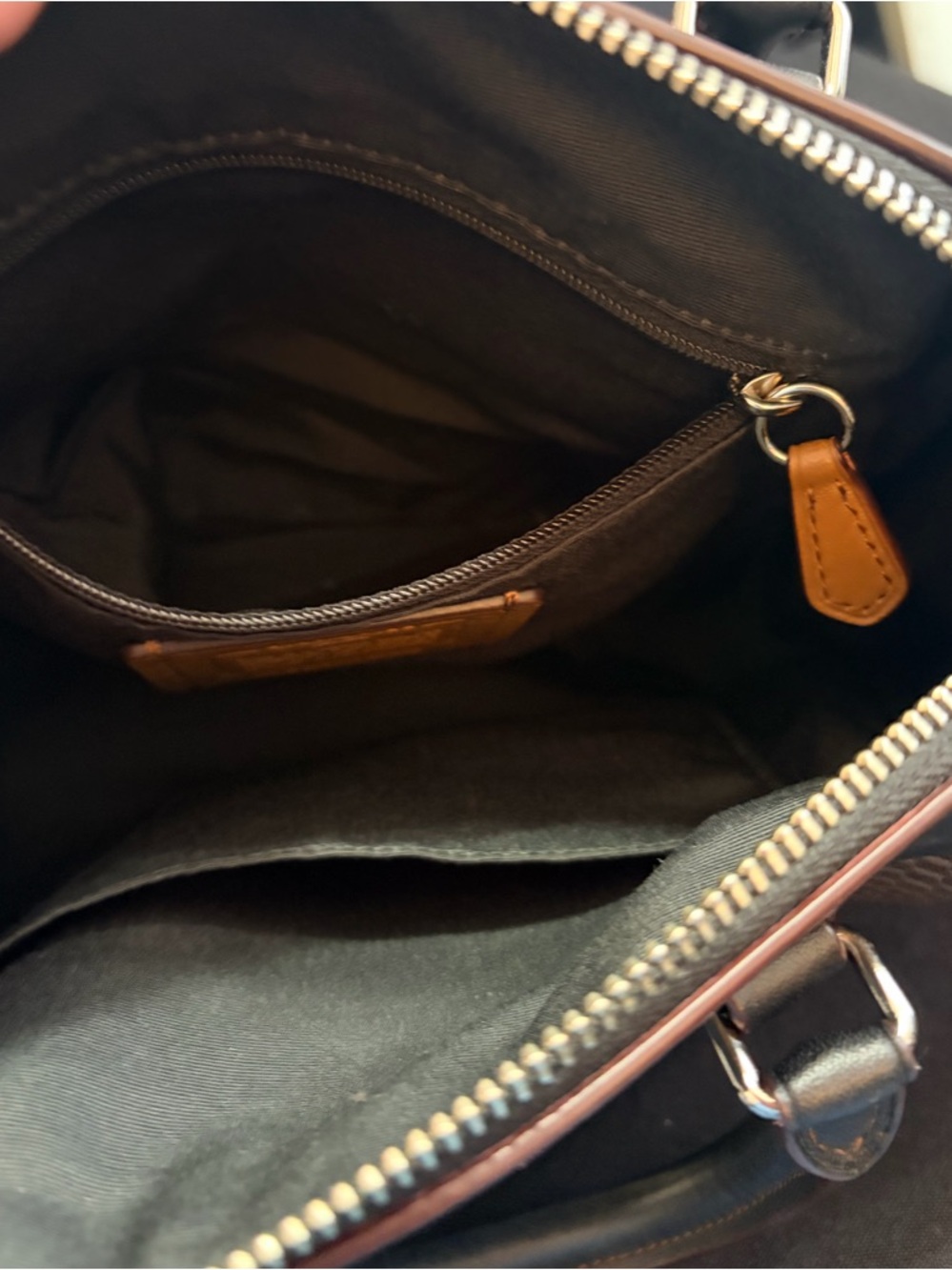Coach Black Woven Leather Satchel - Coach - Picture 13 of 14